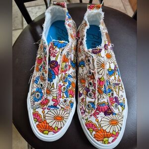 Blowfish Colorful Floral Canvas Sneakers